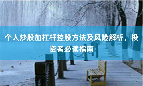 个人炒股加杠杆控股方法及风险解析，投资者必读指南
